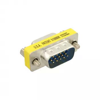 Mini adaptador InLine 15 pines HD VGA / S-VGA conector macho / conector hembra