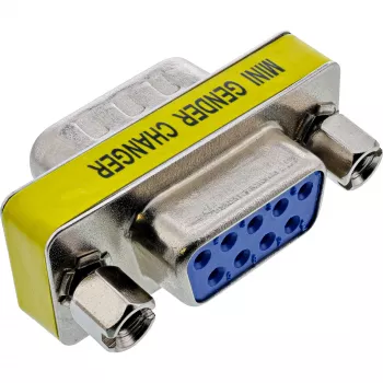 Mini adaptador InLine 9 pines serie macho / hembra