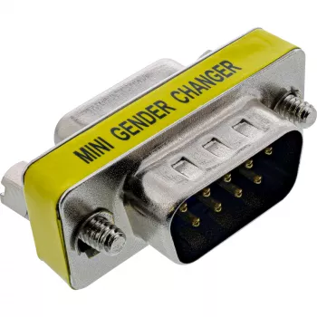 Mini adaptador InLine 9 pines serie macho / hembra