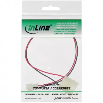 Cable adaptador de voltaje para ventilador InLine 12V / 7V 0,3m