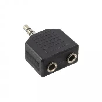 Adaptador de audio InLine 3,5 mm conector macho / 2x 3,5 mm conector hembra estéreo