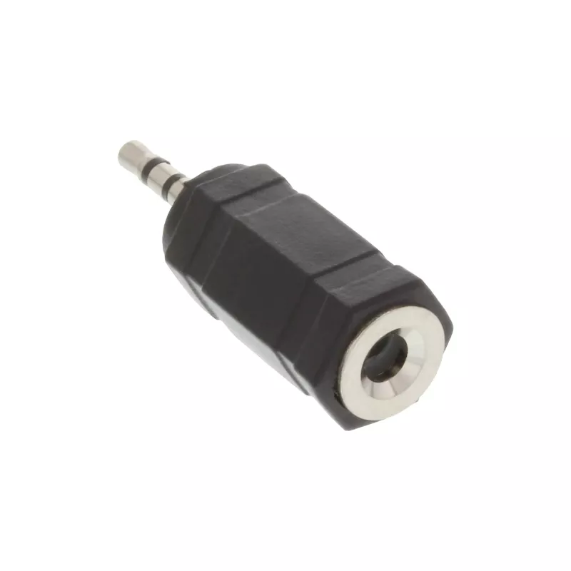 Adaptador de audio InLine 2,5 mm conector macho / 3,5 mm conector hembra estéreo 99308