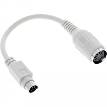 Cable adaptador de teclado InLine 5 pines DIN conector hembra / PS/2 conector macho aprox. 10 cm