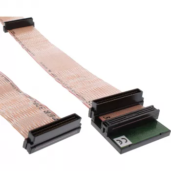 Cable plano SCSI U320 InLine, 68 polos, para 2 dispositivos, con terminador