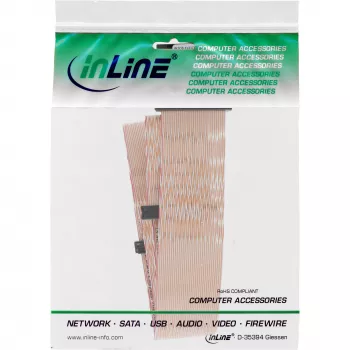 Cable plano SCSI U320 InLine, 68 polos, para 2 dispositivos, con terminador