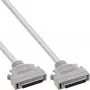 Cable SCSI II InLine 50 pines Mini D-Sub conector macho/conector macho 1 m beige