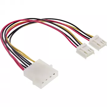 Cable de alimentación en Y interno InLine 1x Molex 5,25
