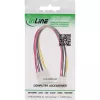 Cable de alimentación en Y interno InLine 1x Molex 5,25 inch / 2x Floppy 3,5 inch 0,20 m