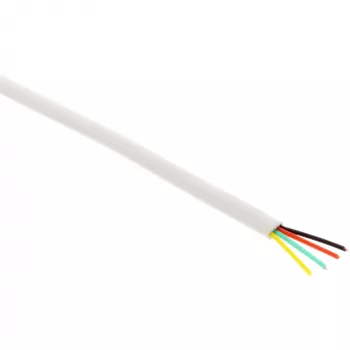 Cable modular InLine 4 hilos cable plano blanco 100 m rollo