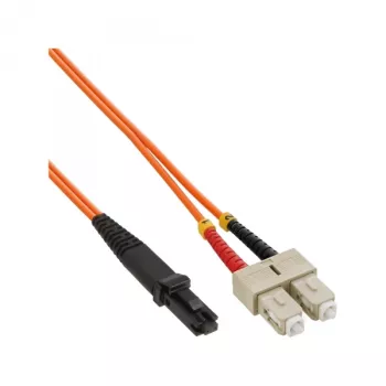 Cable de fibra óptica dúplex InLine MTRJ/SC 50/125 µm OM2 3 m
