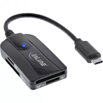 Lector de tarjetas InLine USB 3.1 USB-C, para SD/SDHC/SDXC, microSD, compatible con UHS-II