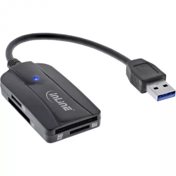 Lector de tarjetas InLine USB 3.1 USB-A, para SD/SDHC/SDXC, microSD, compatible con UHS-II