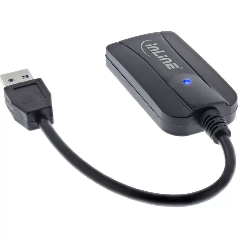 Lector de tarjetas InLine USB 3.1 USB-A, para SD/SDHC/SDXC, microSD, compatible con UHS-II