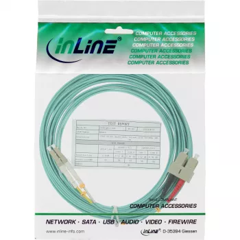 Cable de fibra óptica dúplex InLine LC/SC 50/125 µm OM3 35 m
