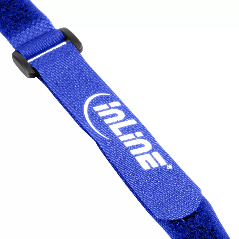 Bridas de cable con cierre de velcro InLine 20 x 400 mm 10 uds. azul