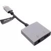 Cable adaptador de audio USB-C InLine, USB-C a jack 3,5 mm + PD 30 W