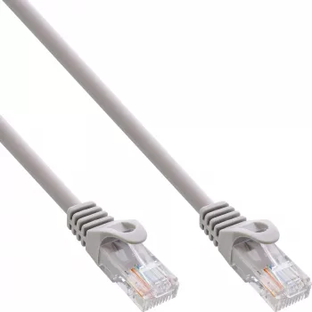 Cable de red InLine U/UTP Cat.5e gris 15 m
