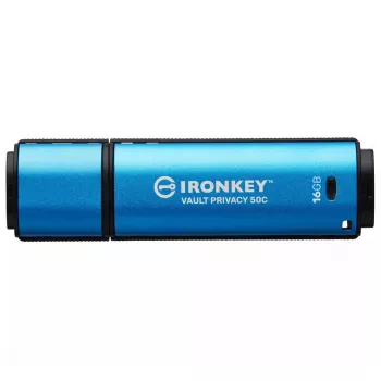 Kingston Technology IronKey 16GB USB-C Vault Privacy 50C cifrado AES-256, FIPS 197