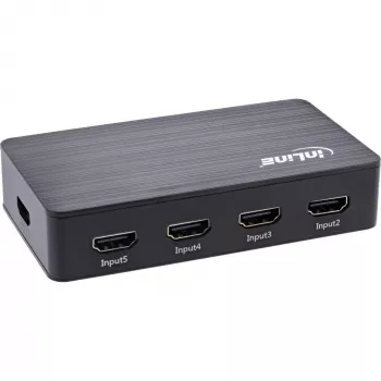 Switch HDMI InLine de 5 puertos 4K2K@60Hz HDCP 2.2 negro