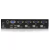 Switch KVM VGA USB profesional de 4 puertos StarTech.com con hub