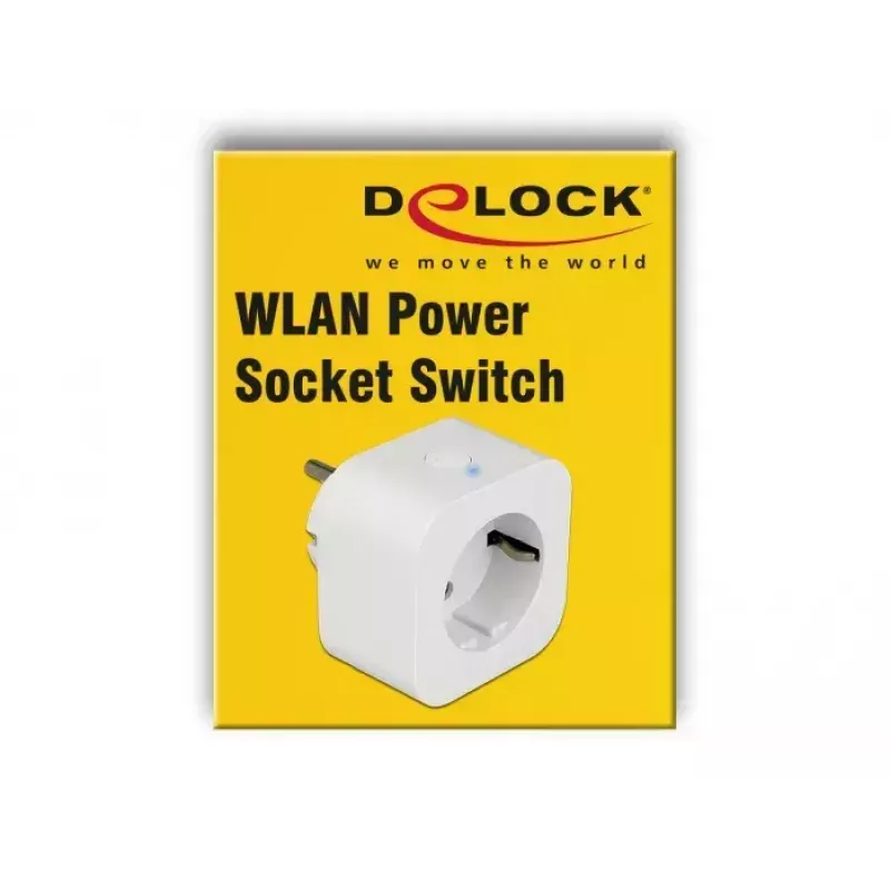 DeLOCK 11826 Enchufe inteligente WLAN (Tasmota, MQTT), blanco