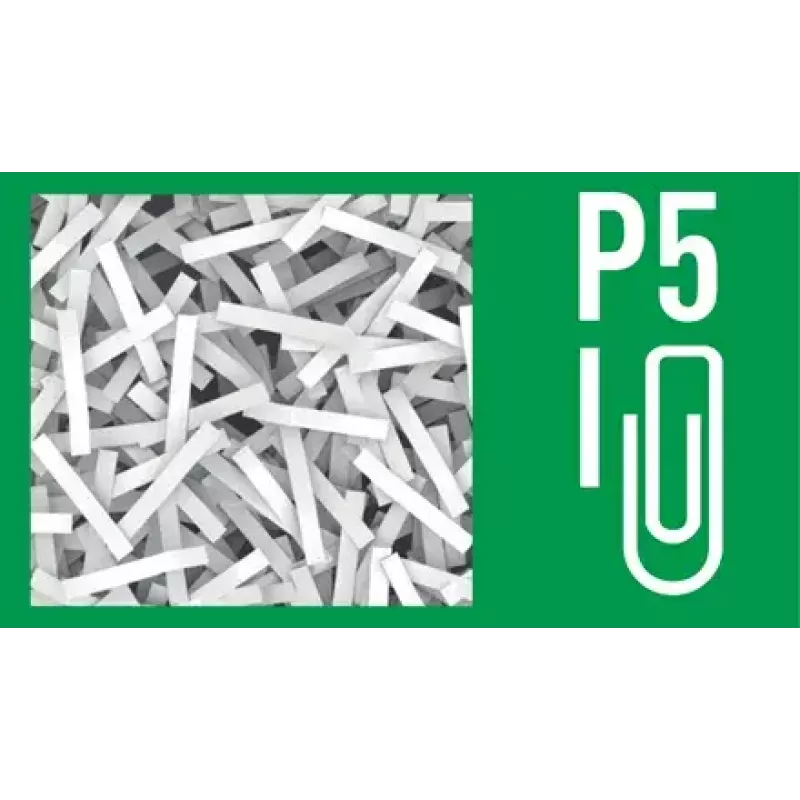 Destructora de documentos LEITZ IQ Protect Premium 6M P5 – microcorte, 18 L, control táctil, 351×204×355 mm