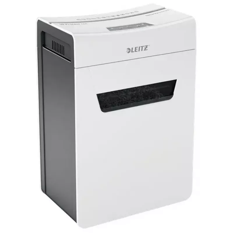 Destructora de documentos LEITZ IQ Protect Premium 6M P5 – microcorte, 18 L, control táctil, 351×204×355 mm