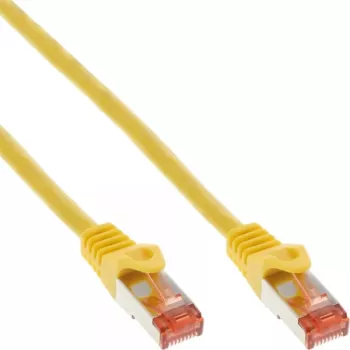 Cable de red InLine S/FTP PiMF Cat.6 250MHz PVC CCA amarillo 1 m
