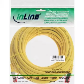 Cable de red InLine S/FTP PiMF Cat.6 250MHz PVC CCA amarillo 5 m