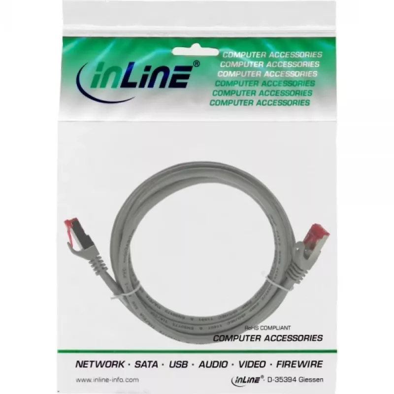 InLine Cable de red S/FTP PiMF Cat.6 250MHz PVC CCA gris 5m