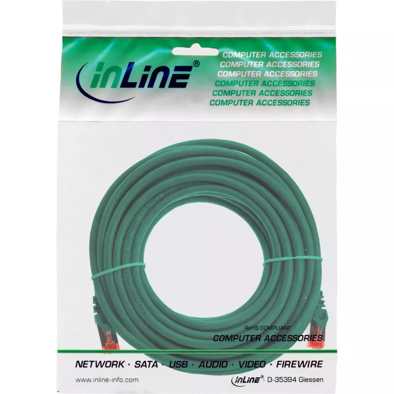 InLine Cable de red S/FTP PiMF Cat.6 250MHz PVC CCA verde 5m