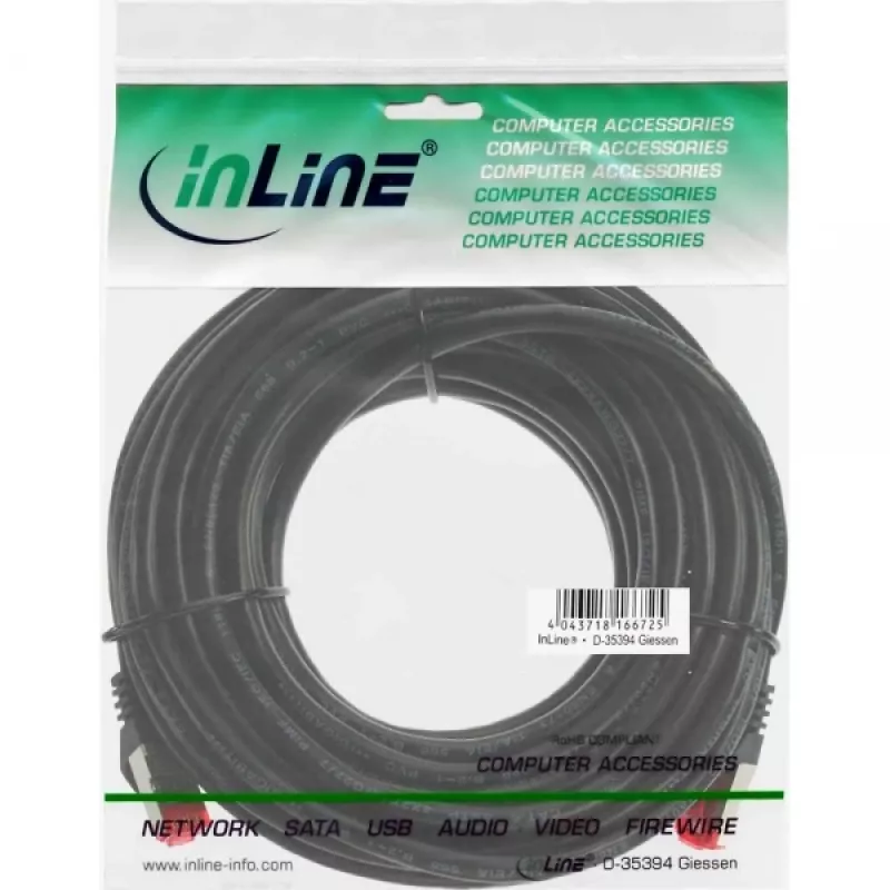 InLine Cable de red S/FTP PiMF Cat.6 250MHz PVC CCA blanco 7,5m