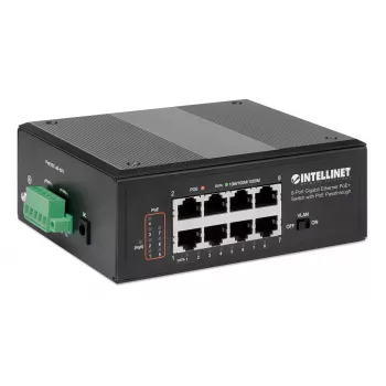 Switch industrial Intellinet 8 puertos Gigabit Ethernet PoE+