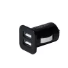 Cargador de coche universal LogiLink PA0204, 2 x USB, 10,5 W, 2,1 A, indicador LED, negro