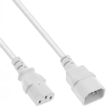 Alargador de cable de alimentación C13 C14 InLine 16631W 1 m blanco