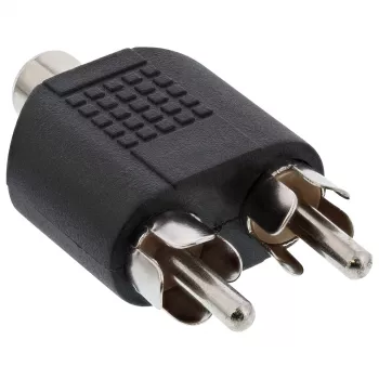Adaptador de audio conector hembra RCA / 2 conectores macho RCA InLine 99311