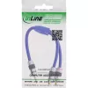 Cable de audio InLine Premium 2x RCA hembra / 3,5 mm macho bañado en oro 0,25 m