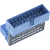 Adaptador USB 3.0 InLine interno, conector macho a conector hembra, en ángulo hacia arriba, 33448O