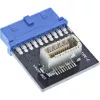 Adaptador InLine USB 3.0 a USB 3.1 panel frontal Key-B interno multicolor