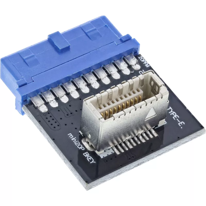 Adaptador InLine USB 3.0 a USB 3.1 panel frontal Key-B interno multicolor