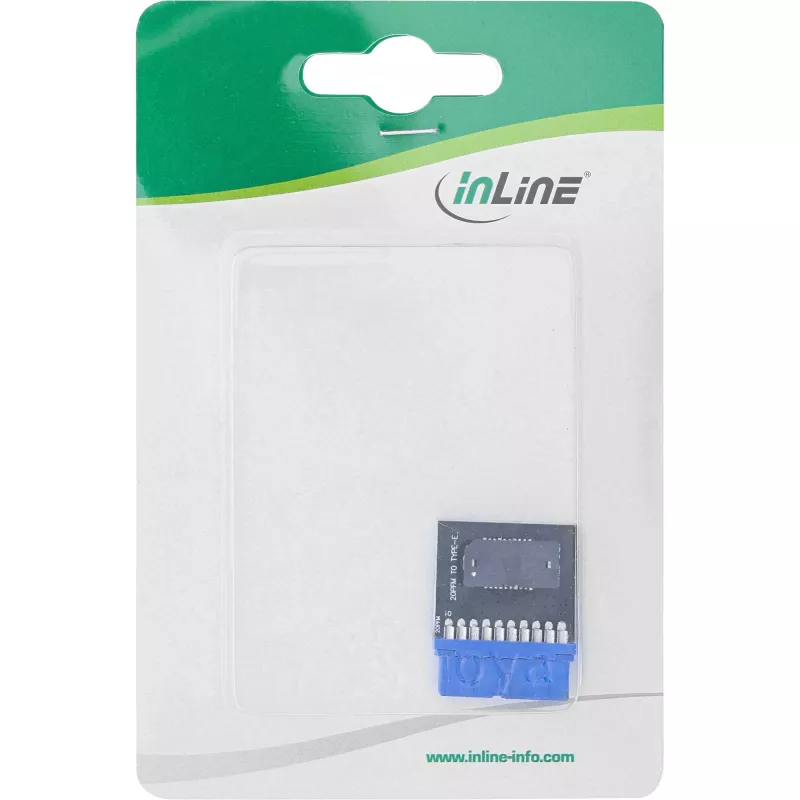 Adaptador InLine USB 3.0 a USB 3.1 panel frontal Key-B interno multicolor