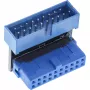 Adaptador USB 3.0 InLine interno, conexión conector macho/conector hembra, en ángulo hacia abajo