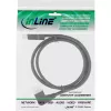 Cable DisplayPort 1.4 InLine, 8K4K, en ángulo a la izquierda, negro/oro, 5 m