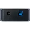 Hub USB 3.2 Gen.1 InLine, 7 puertos, con interruptor, aluminio, gris, con fuente de alimentación