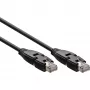 Cable de parcheo 180° InLine S/FTP PiMF Cat.6A 500MHz libre de halógenos cobre negro 1m
