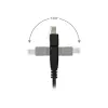 Cable de parcheo 180° InLine S/FTP PiMF Cat.6A 500MHz libre de halógenos cobre negro 1m
