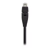 Cable de parcheo 180° InLine S/FTP PiMF Cat.6A 500MHz libre de halógenos cobre negro 1m