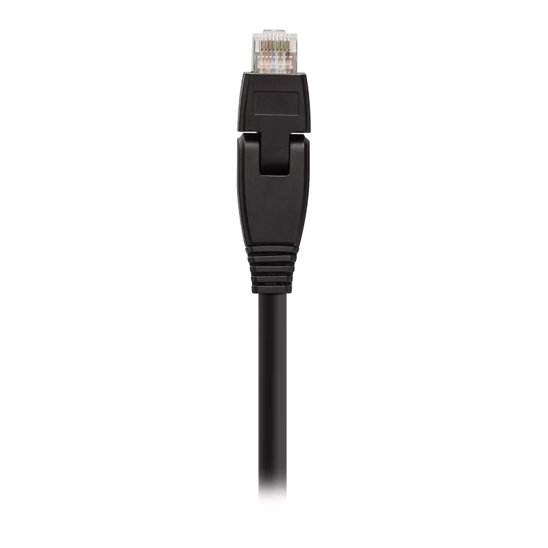 Cable de parcheo 180° InLine S/FTP PiMF Cat.6A 500MHz libre de halógenos cobre negro 1m