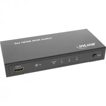 Conmutador HDMI InLine 3 IN a 1 OUT señal 4K2K 3D HD Audio