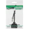 Splitter ISDN InLine 1x RJ45 macho / 2x RJ45 hembra, 8P4C sin resistencias